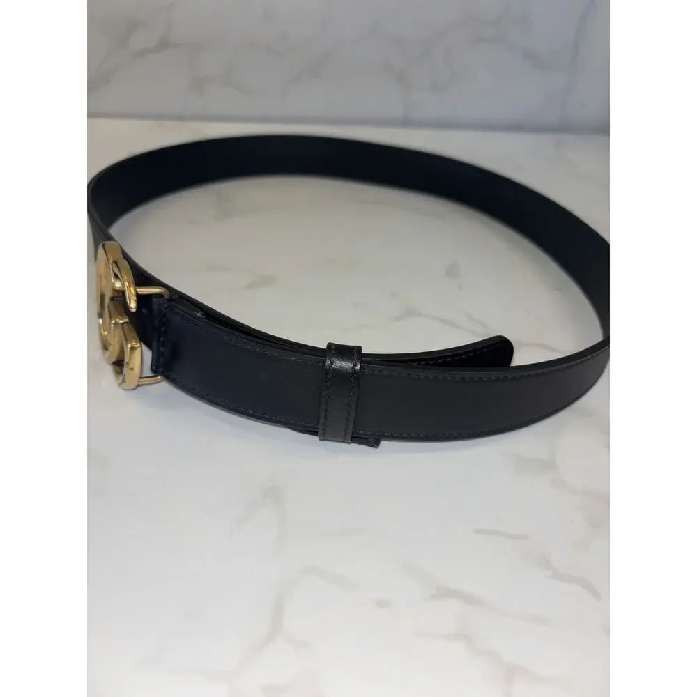 Gucci GG Marmont Belt in Black Leather - Good Condition